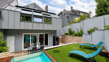 Maison avec garage et petite piscine à louer à Luxembourg-Bonnevoie