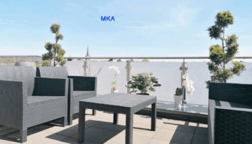 Appartement/penthouse en retrait avec grandes terrasses et 2 emplacements parking à vendre à Steinfort