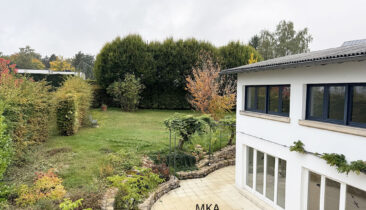 Maison d'architecte avec magnifique jardin aménagé à louer à Bridel